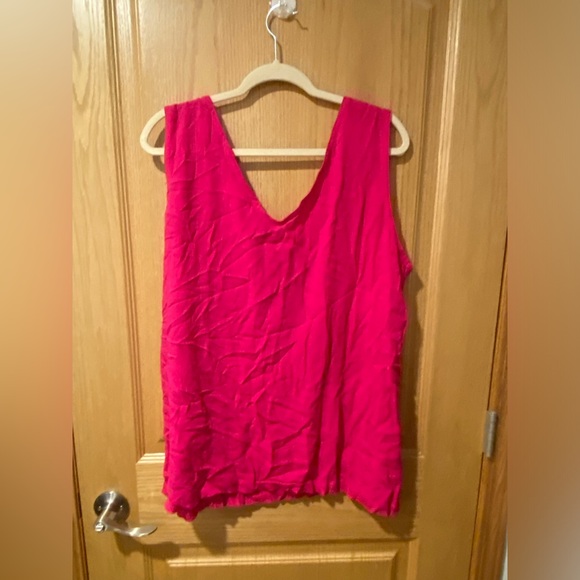 Kathryn Deene (Katy D) Women’s Plus Size 18/20 Pink Flowy Tank Top - Picture 4 of 5